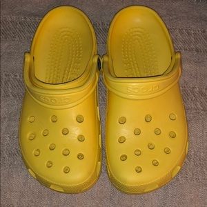 Yellow crocs